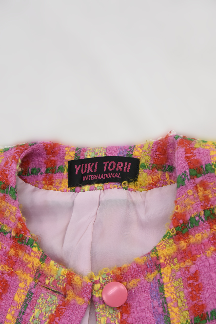 ユキトリイ インターナショナル（YUKI TORII）ツイードジャケット 
