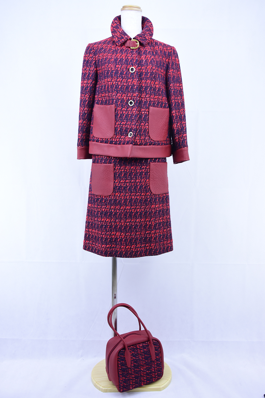 Rene☆ルネ リントンツイードジャケット＆スカートセットアップ  